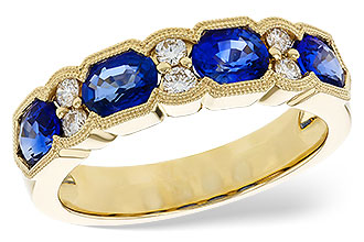 H234-72080: LDS WED RG 1.72 SAPPHIRE 1.90 TGW (5x4MM SAPP)