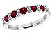 H235-55725: LDS WED RG .66 RUBY .83 TGW