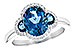 H235-60243: LDS RG 3.04 TW LONDON BLUE TOPAZ 3.20 TGW