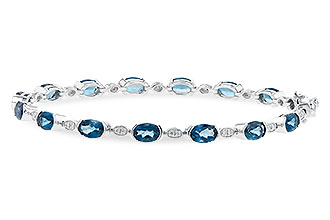 H235-60271: BRACELET 7.20 LONDON BLUE TOPAZ 7.36 TGW