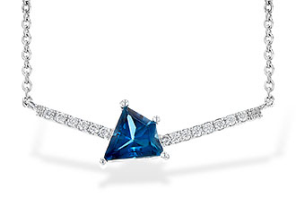 H235-61107: NECK .87 LONDON BLUE TOPAZ .95 TGW