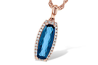 H235-62007: NECK 1.58 LONDON BLUE TOPAZ 1.70 TGW