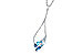 H318-31134: NECK .82 BLUE TOPAZ 1.05 TGW