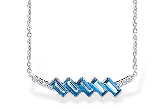 H318-34798: NECK .75 LONDON BLUE TOPAZ .80 TGW