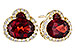 H318-34807: EARR 2.85 TW GARNET 3.06 TGW