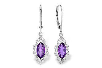 H318-35643: EARR .92 TW AMETHYST 1.07 TGW