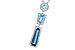 H319-20207: NECK 3.26 TW BLUE TOPAZ 3.50 TGW