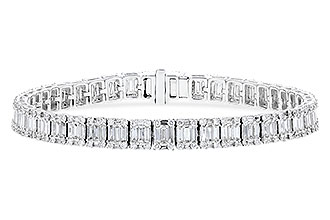 H319-20243: BRACELET 2.72 TW BAGUETTES 4.10 TW