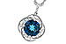 H319-21162: NECK 2.90 LONDON BLUE TOPAZ 3.05 TGW (9MM LBT)