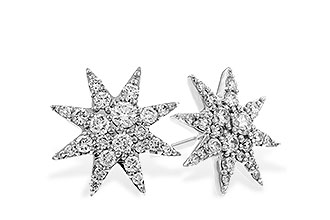 H320-15671: EARRINGS .50 TW