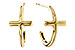 H320-16562: GOLD EARRINGS (14MM)