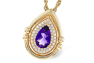 H321-00234: NECKLACE .70 AMETHYST .86 TGW (8x5MM AMY)