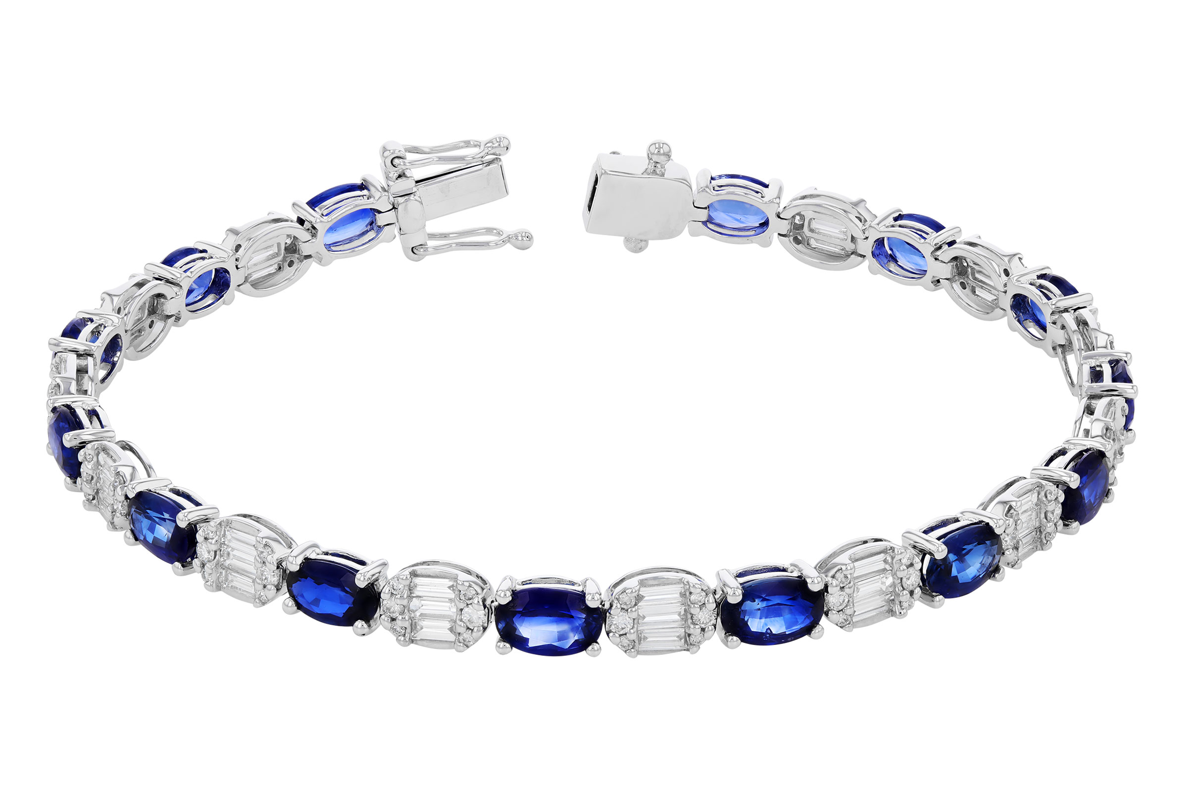 H321-01180: BRACELET 7.28 TW SAPPHIRE 8.98 TGW (7")