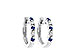 K046-48389: EARRINGS .17 SAPP .26 TGW