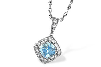 K051-91125: NECKLACE .80 AQUA .93 TGW
