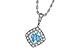 K051-91125: NECKLACE .80 AQUA .93 TGW