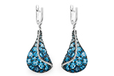 K232-86571: EARR 6.86 BLUE TOPAZ 7.05 TGW