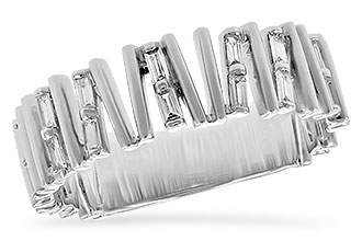K235-59289: LDS DIA WED RG .24 TW BAGUETTES