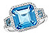 K235-62052: LDS RG 4.40 TW BLUE TOPAZ 4.60 TGW