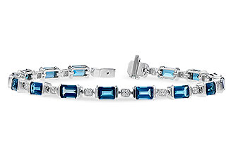 K318-29316: BRACELET 7.90 LONDON BLUE TOPAZ 8.13 TGW