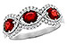 K318-31152: LDS WED RG 1.10 TW RUBY 1.35 TGW (6x4MM RUBY)