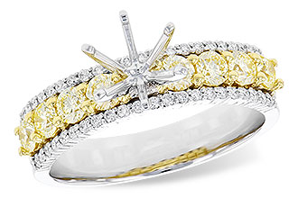 K318-35643: LDS SEMI DIA RG .72 TW YELLOW DIAS .92 TW