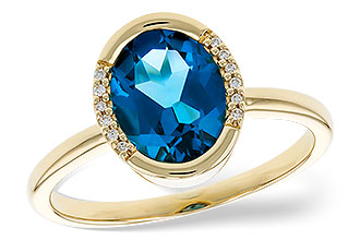 K319-22071: LDS RG 1.90 TW LONDON BLUE TOPAZ 1.93 TGW(9x7 LBT)