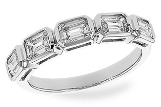 K319-22998: LDS DIA WED RG 1.20 TW EMERALD CUTS