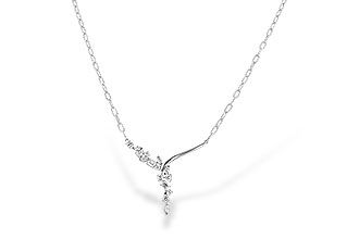 K319-24771: NECKLACE 1.22 TW FANCY CUT DIAMONDS (18")