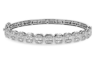 K320-09343: BANGLE .81 TW BAGUETTE 1.00 TW