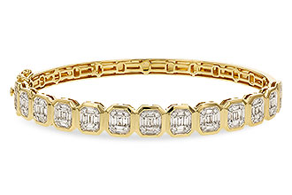 K320-09343: BANGLE .81 TW BAGUETTE 1.00 TW