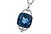 K320-10243: NECK 9.00 LONDON BLUE TOPAZ 9.20 TGW (12MM LBT)