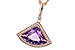 K320-11107: NECKLACE 2.80 AMETHYST 2.97 TGW