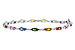 K320-11171: BRACELET 4.76 MULTI-COLOR SAPPH 5.08 TGW (7")