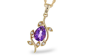 K320-12052: NECKLACE .88 AMETHYST .93 TGW (8x6MM AMY)