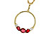 K320-12980: NECKLACE .79 RUBY .89 TGW