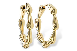 K320-14780: GOLD EARRINGS (21MM)