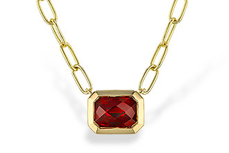 K320-14798: NECKLACE 1.45 GARNET (18")