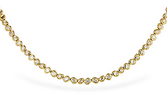 K320-16625: NECKLACE 2.25 TW FANCY CUT DIAS (17.25")