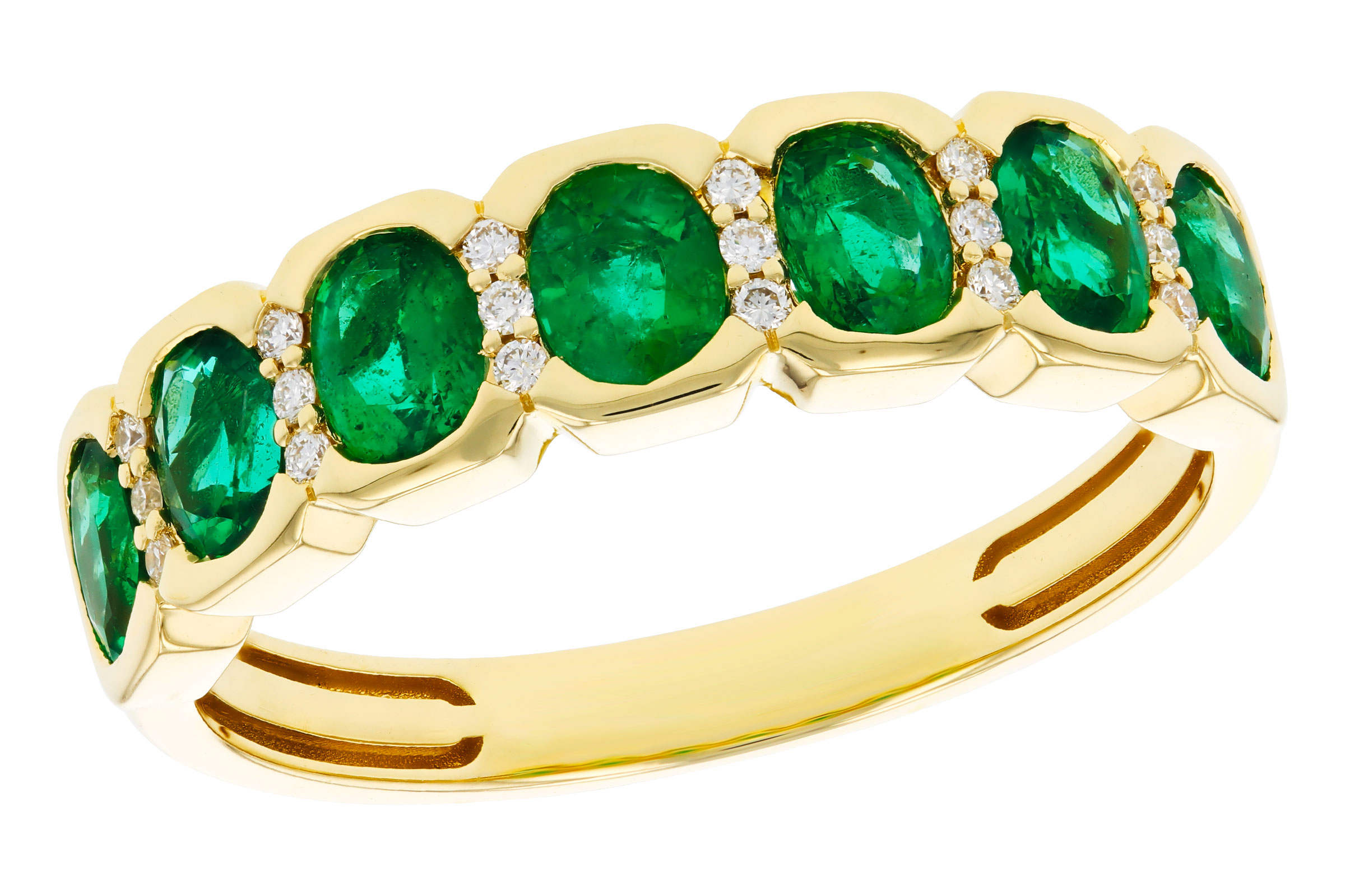 K321-02080: LDS WED RG 1.15 TW EMERALD 1.22 TGW