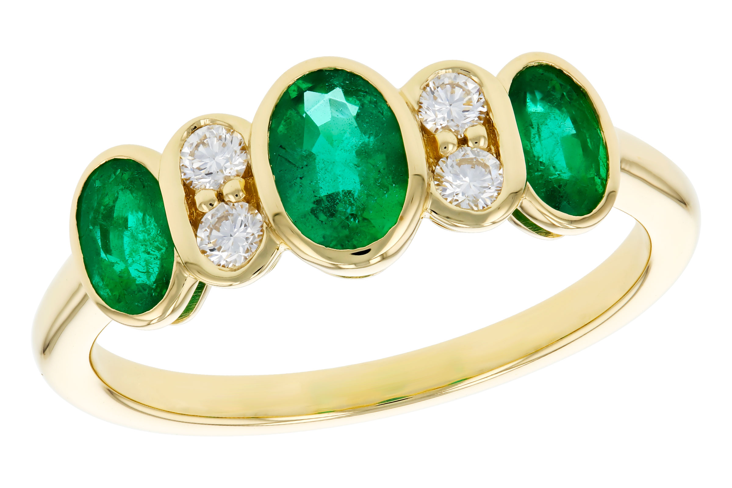 K321-02943: LDS RG .90 TW EMERALD 1.05 TGW