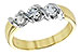 L138-33834: LDS WED RING .20 BR .50 TW