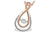 L233-78425: NECKLACE .14 TW