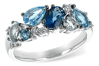 L234-63907: LDS RG 2.05 BLUE TOPAZ 2.16 TGW