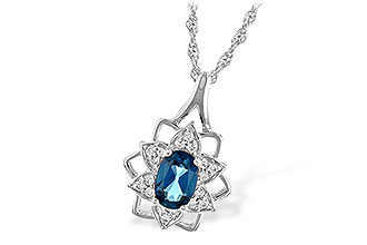 L234-70198: NECK .47 BLUE TOPAZ .56 TGW