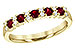 L235-55725: LDS WED RG .44 RUBY .58 TGW