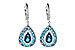 L235-58434: EARR 3.15 TW BLUE TOPAZ 3.32 TGW