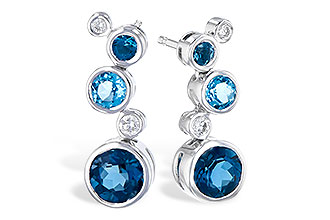 L318-33898: EARR 2.27 BLUE TOPAZ 2.40 TGW