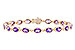 L319-20252: BRACELET 6.86 TW AMETHYST 6.90 TGW