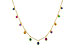 L319-24761: NECK .90 TW MULTI-COLOR SAPPH & GREEN GARNET (18")